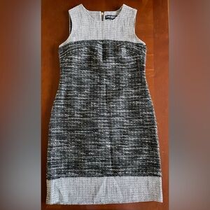 Karl Lagerfeld (Paris) Tweed Metallic Tank Dress